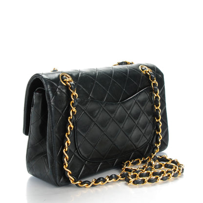 Chanel Lambskin Quilted Small Double Flap Black 3 of 9