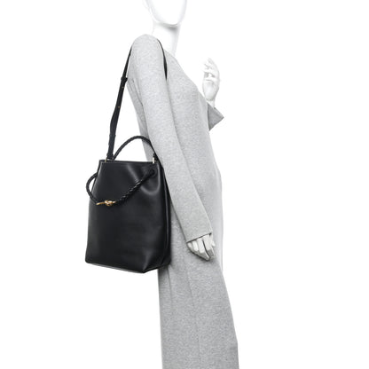 Bottega Veneta Silky Calfskin Small Andiamo Bucket Bag Black 2 of 12