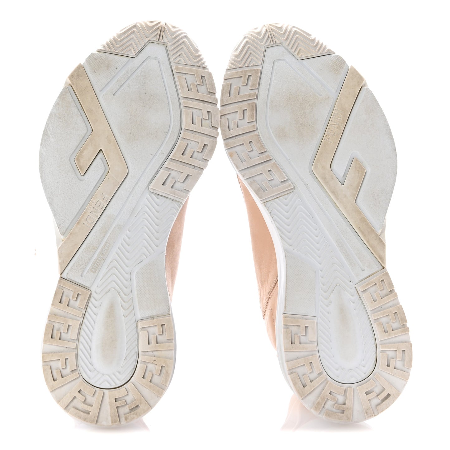 Vitello Fendi Flow Low Top Sneakers 40 Poudre