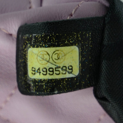 Chanel Calfskin Quilted Cambon Pouch Pink Black 8 of 8