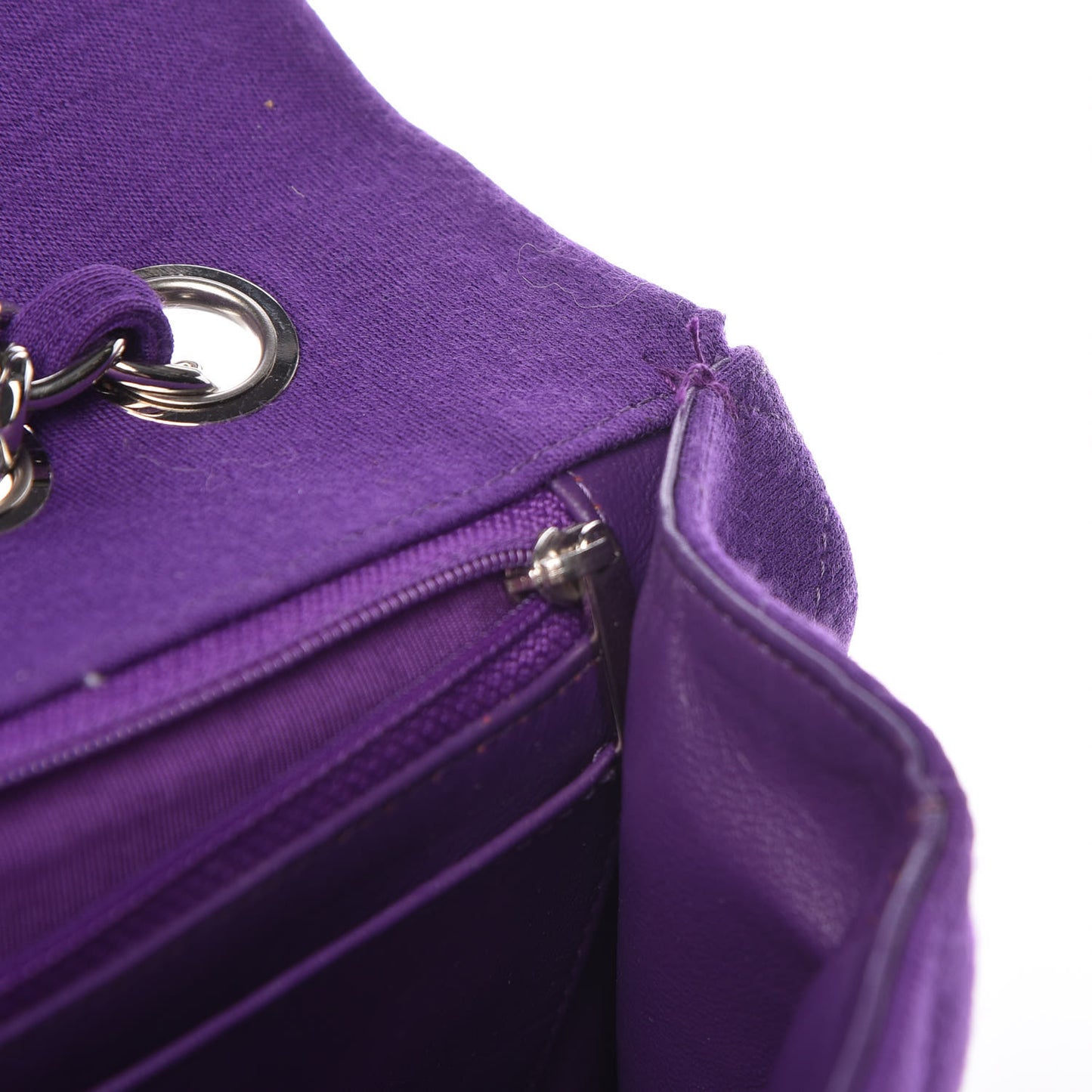 Jersey Quilted Jumbo Single Flap Purple