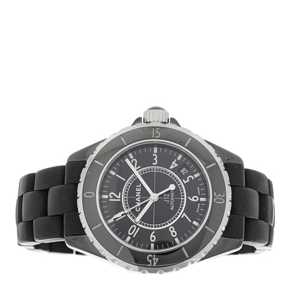 Chanel Stainless Steel Ceramic 38mm J12 Automatic Watch Black 2 of 4