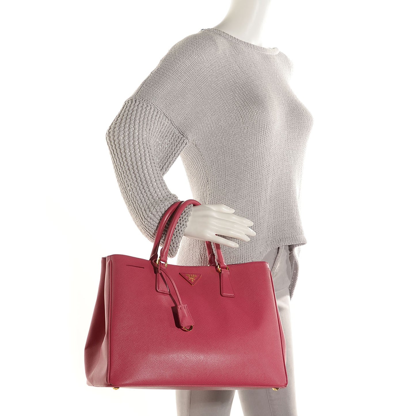 Saffiano Lux Large Tote Peonia
