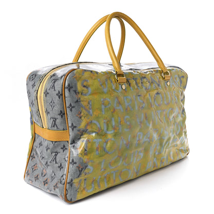 Louis Vuitton Monogram Pulp Defile Weekender GM Yellow 3 of 12