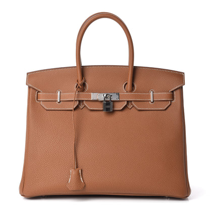 Hermes Togo Birkin 35 Gold 1 of 34