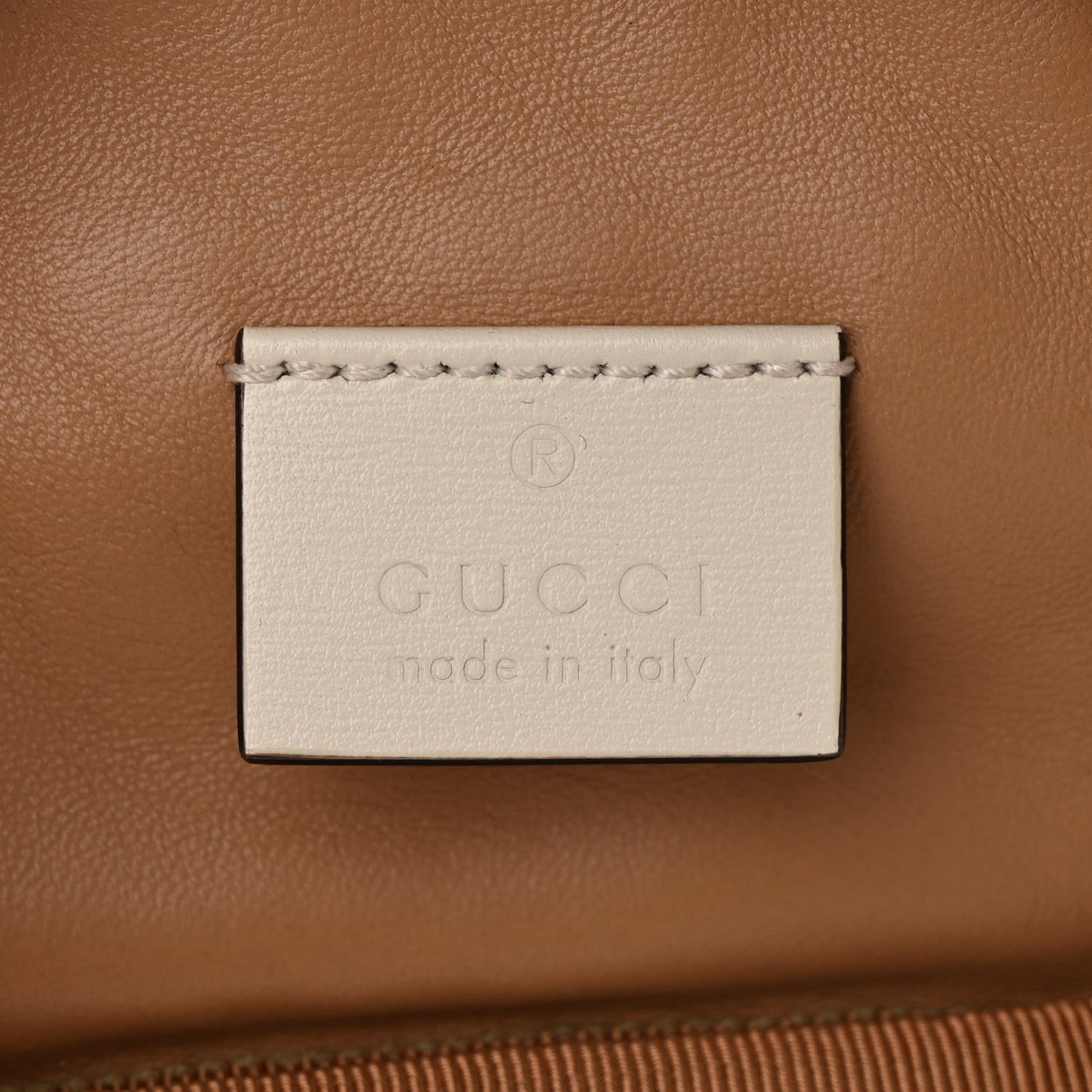 Calfskin Trapuntata Zumi Belt Bag Off White
