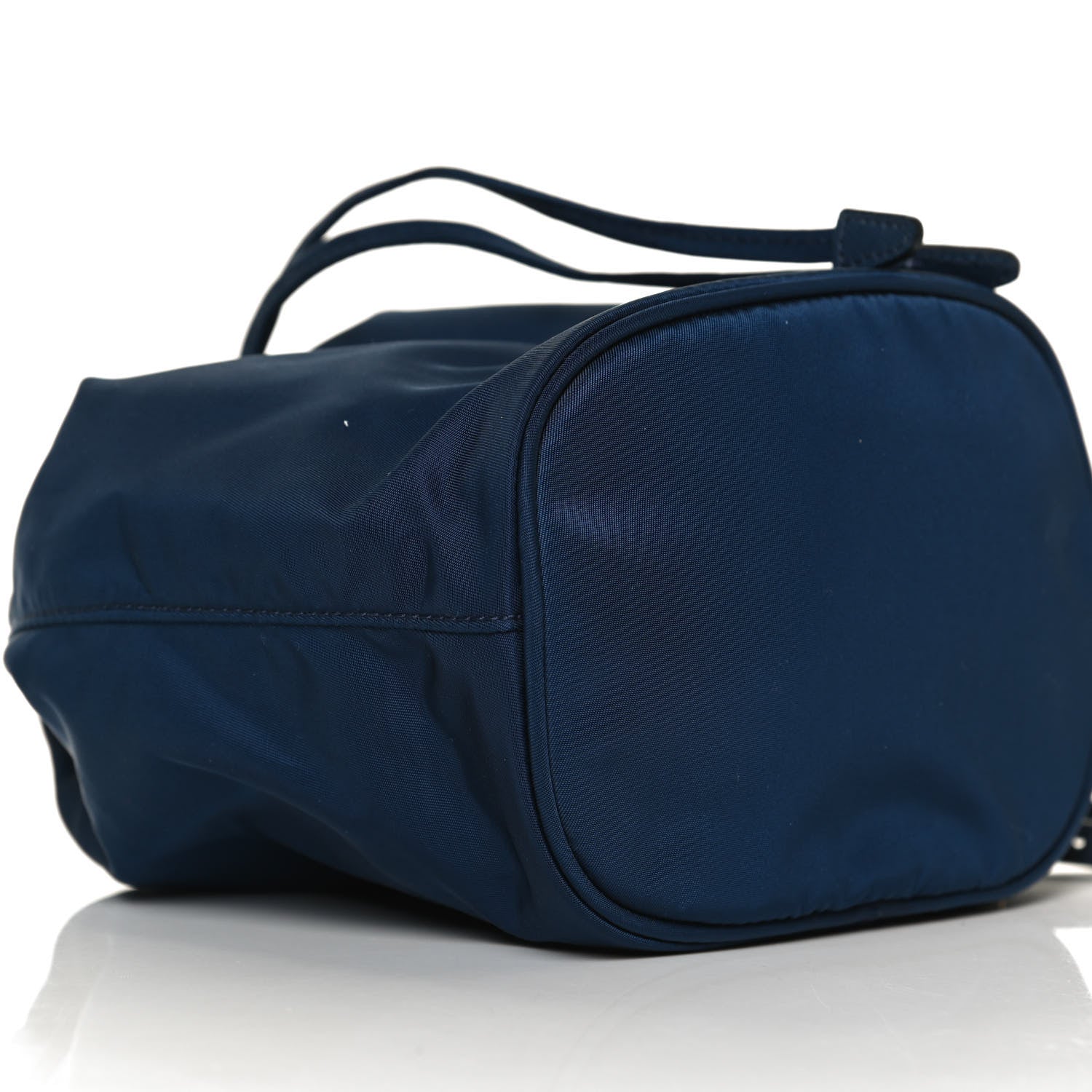 Prada Saffiano Tessuto Nylon Vela Bucket Wristlet Blue 9 of 12