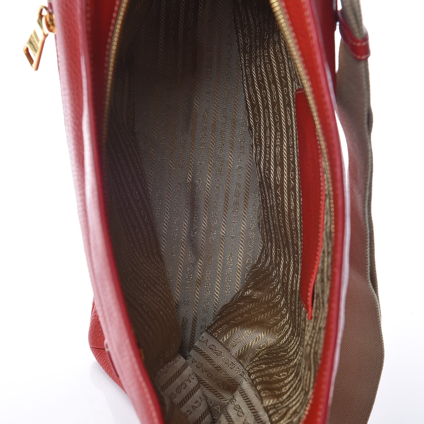 Vitello Daino Shoulder Bag Fuoco