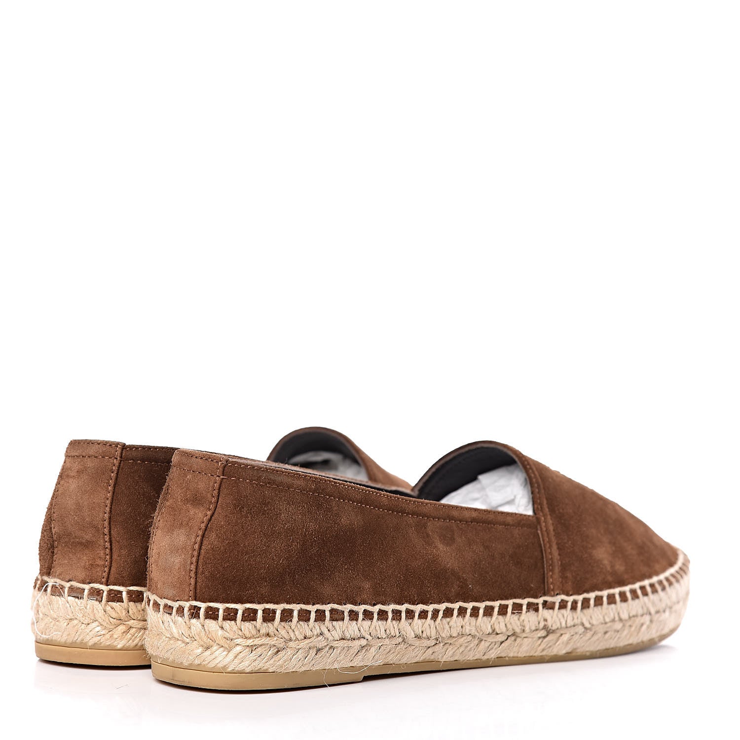 Saint Laurent Suede Monogram Espadrilles 36 Brown 4 of 11