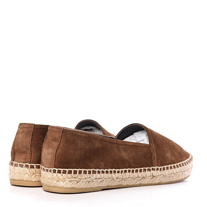 Saint Laurent Suede Monogram Espadrilles 36 Brown 4 of 11