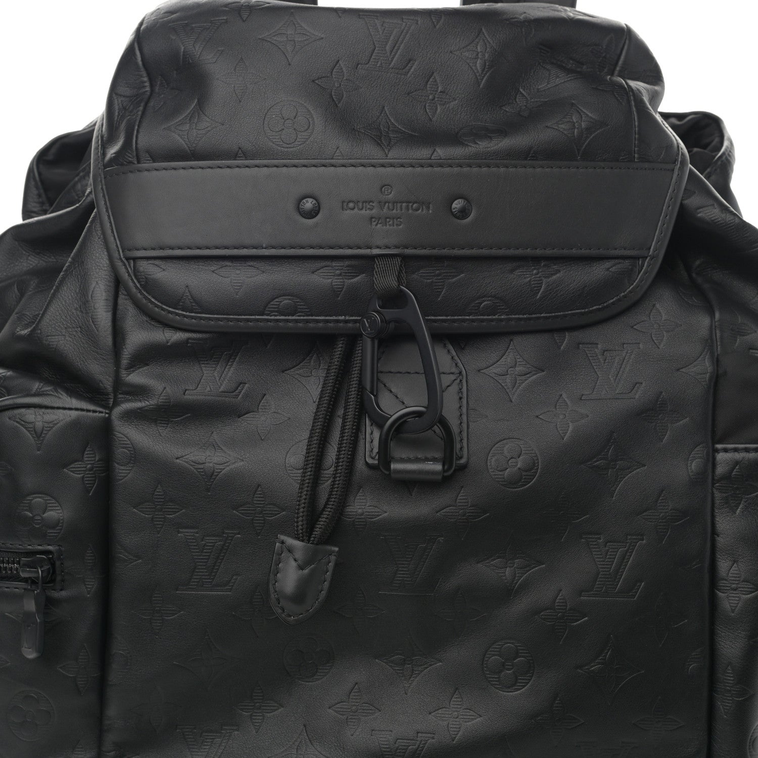 Louis Vuitton Calfskin Monogram Shadow Discovery Backpack Black 8 of 11