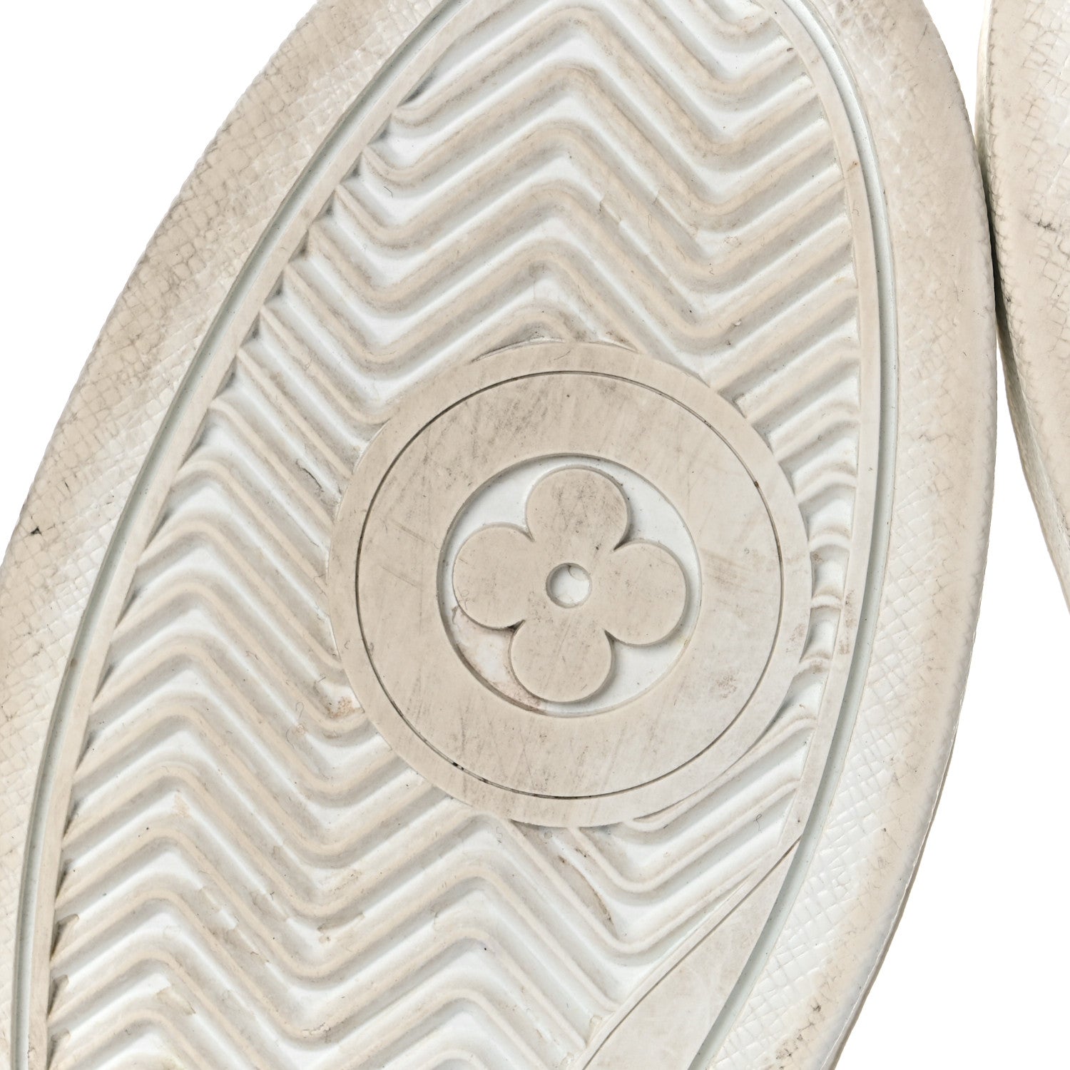 Louis Vuitton Metallic Calfskin Embossed Monogram Boombox Sneakers 38 White Silver 8 of 16