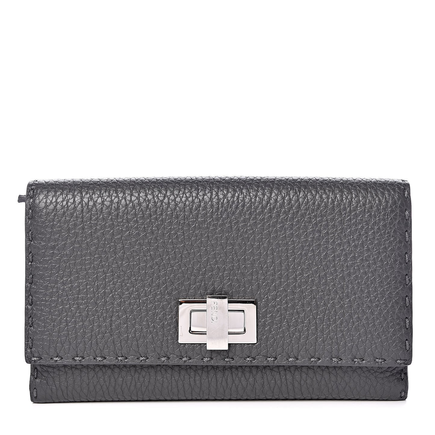Cuoio Romano Selleria Peekaboo Continental Wallet Asfalto