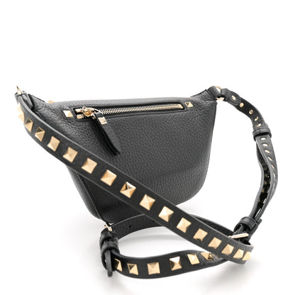 Valentino Garavani Calfskin Rockstud Belt Bag Black 2 of 9