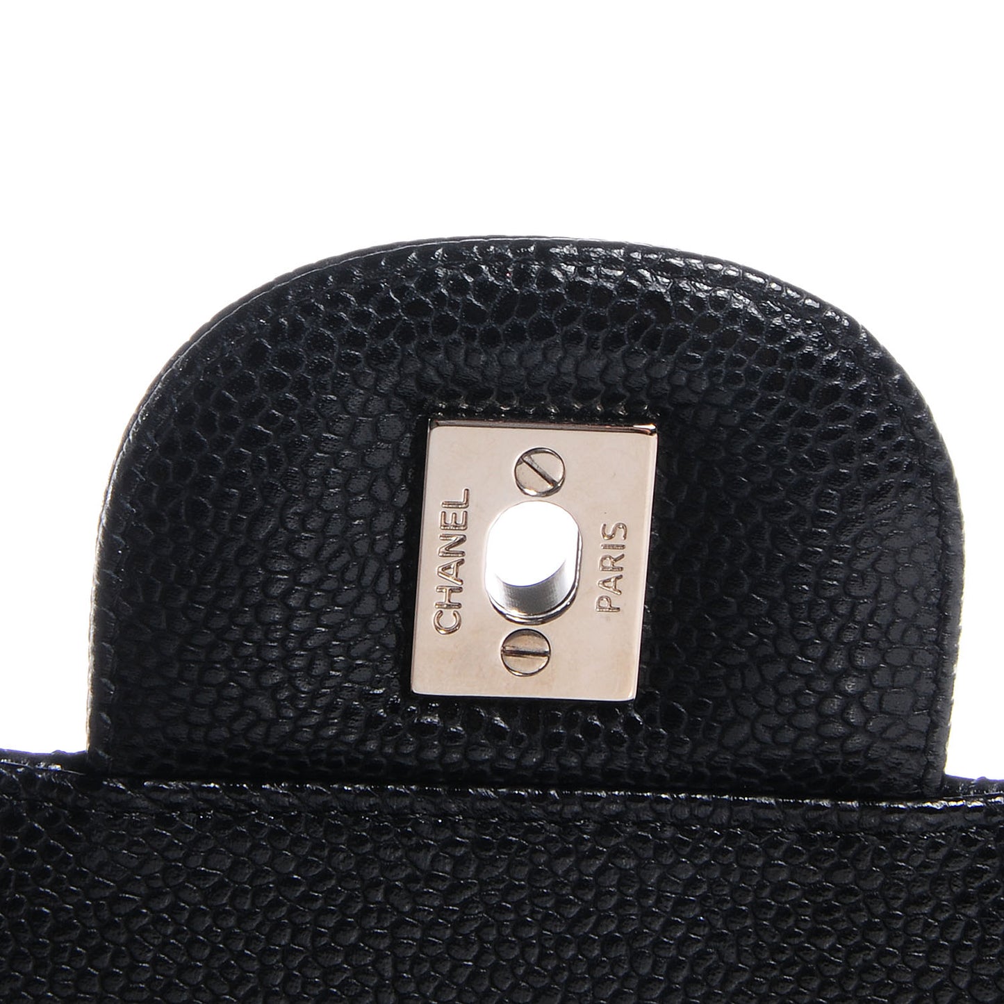 Caviar Quilted Maxi Double Flap Black