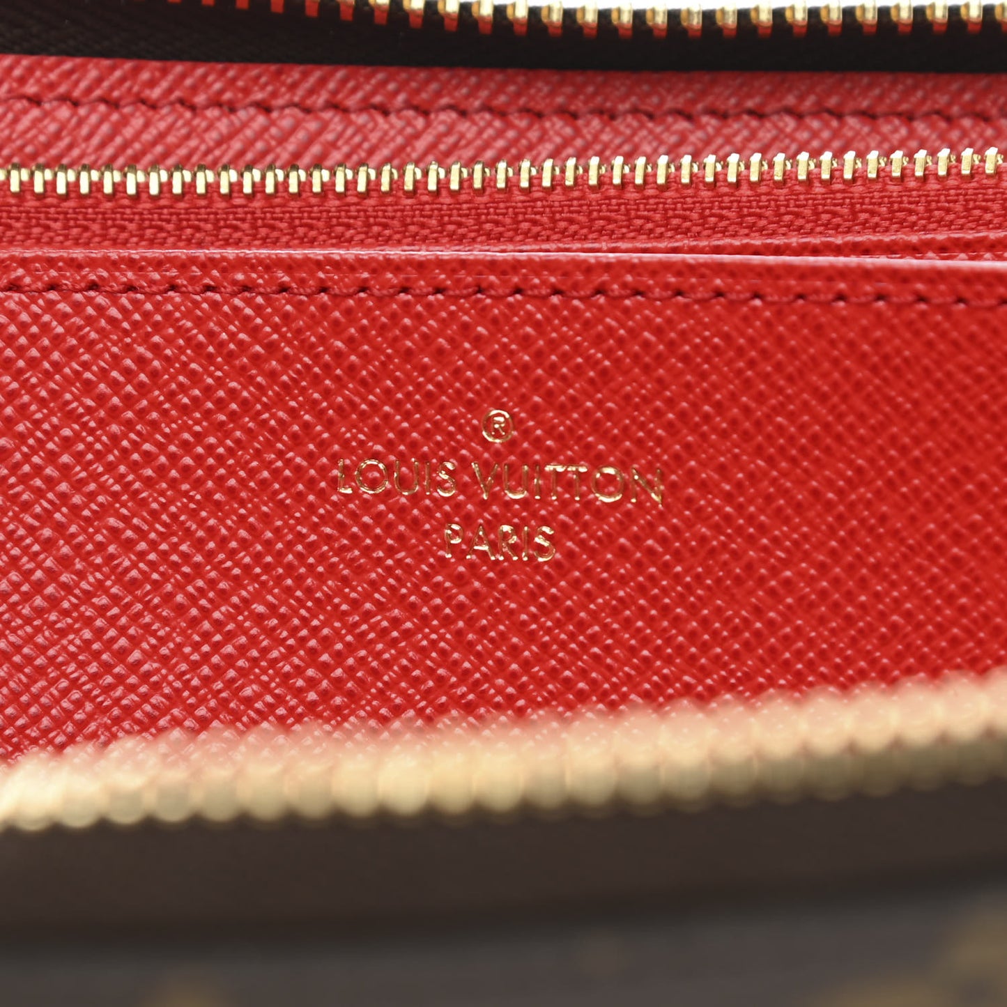 Monogram Zippy Wallet Coquelicot