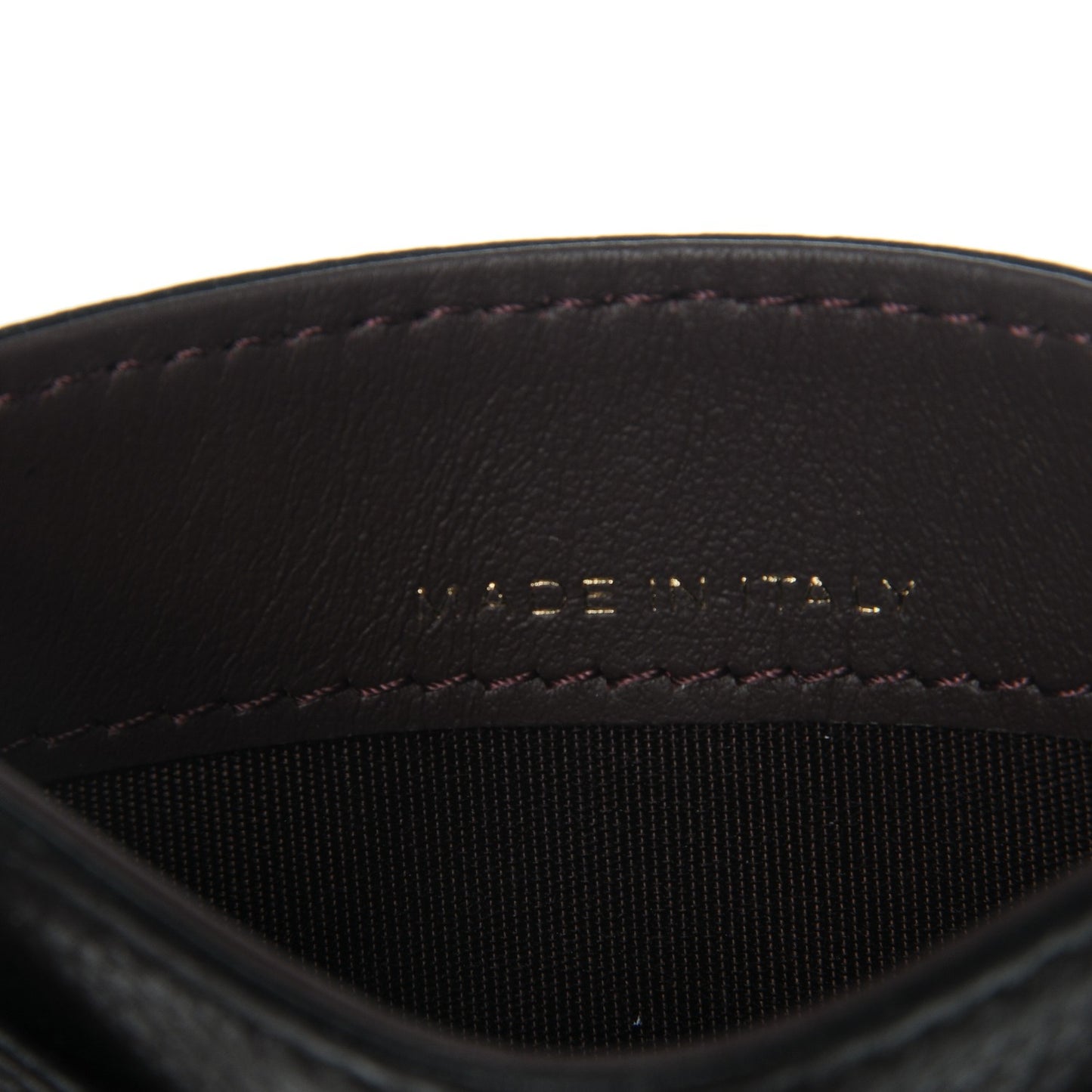 Calfskin CC Card Holder Black