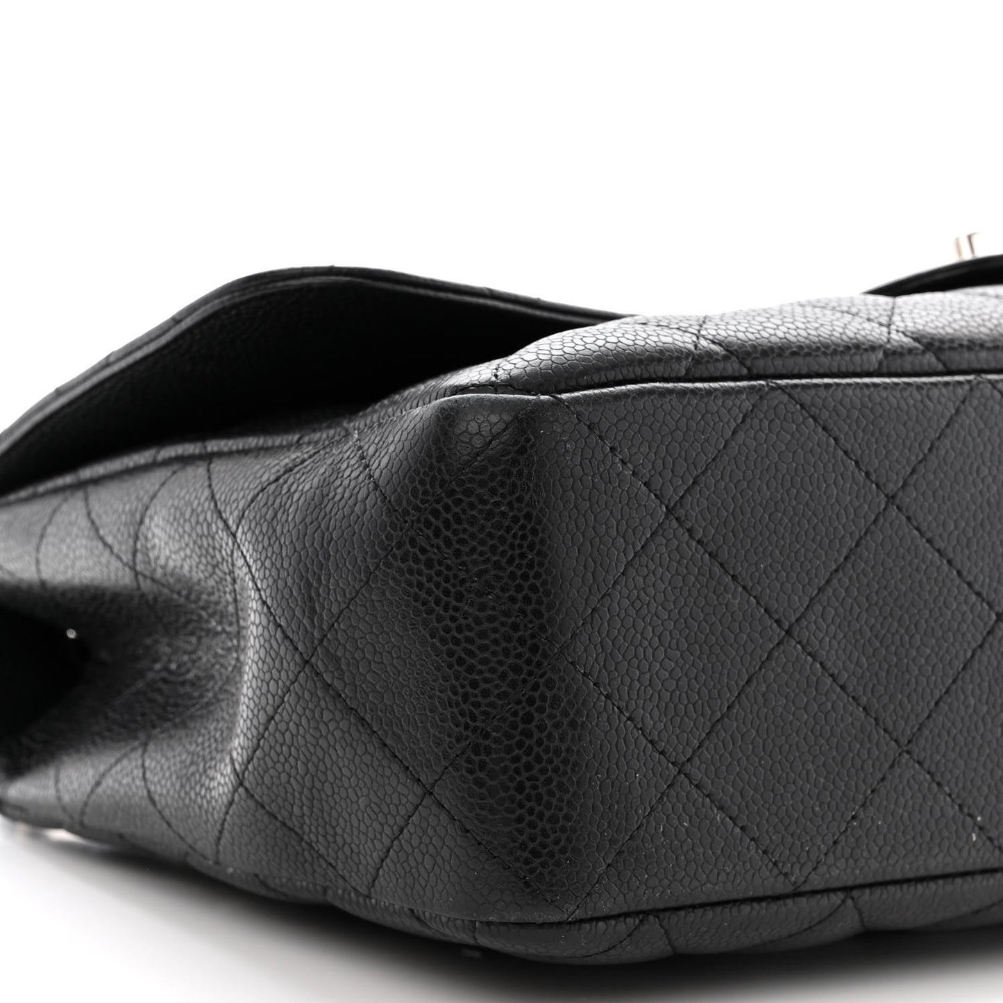 Caviar Quilted Jumbo Single Flap Black