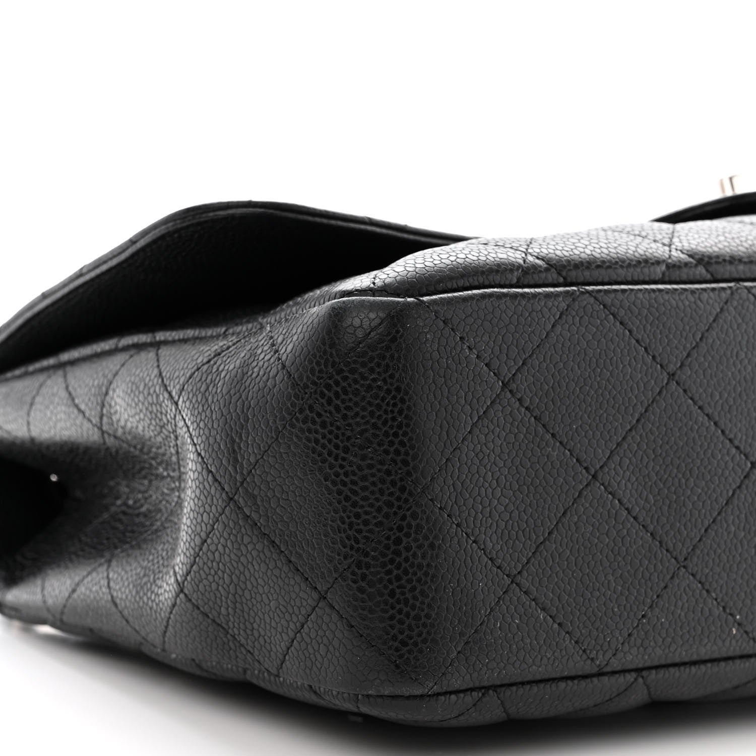 Chanel Caviar Quilted Jumbo Single Flap Black 9 of 14
