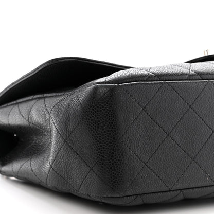 Chanel Caviar Quilted Jumbo Single Flap Black 9 of 14