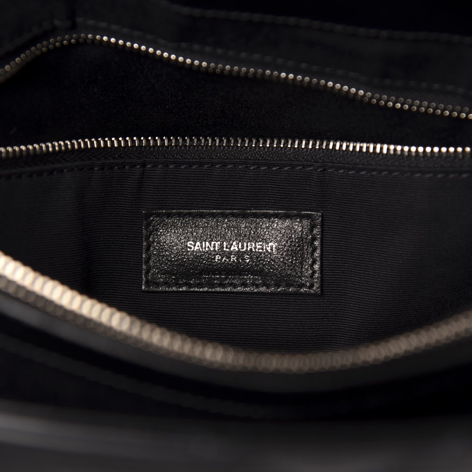 Saint Laurent Calfskin Y Quilted Monogram Medium Loulou Chain Satchel Black 6 of 11