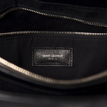 Saint Laurent Calfskin Y Quilted Monogram Medium Loulou Chain Satchel Black 6 of 11
