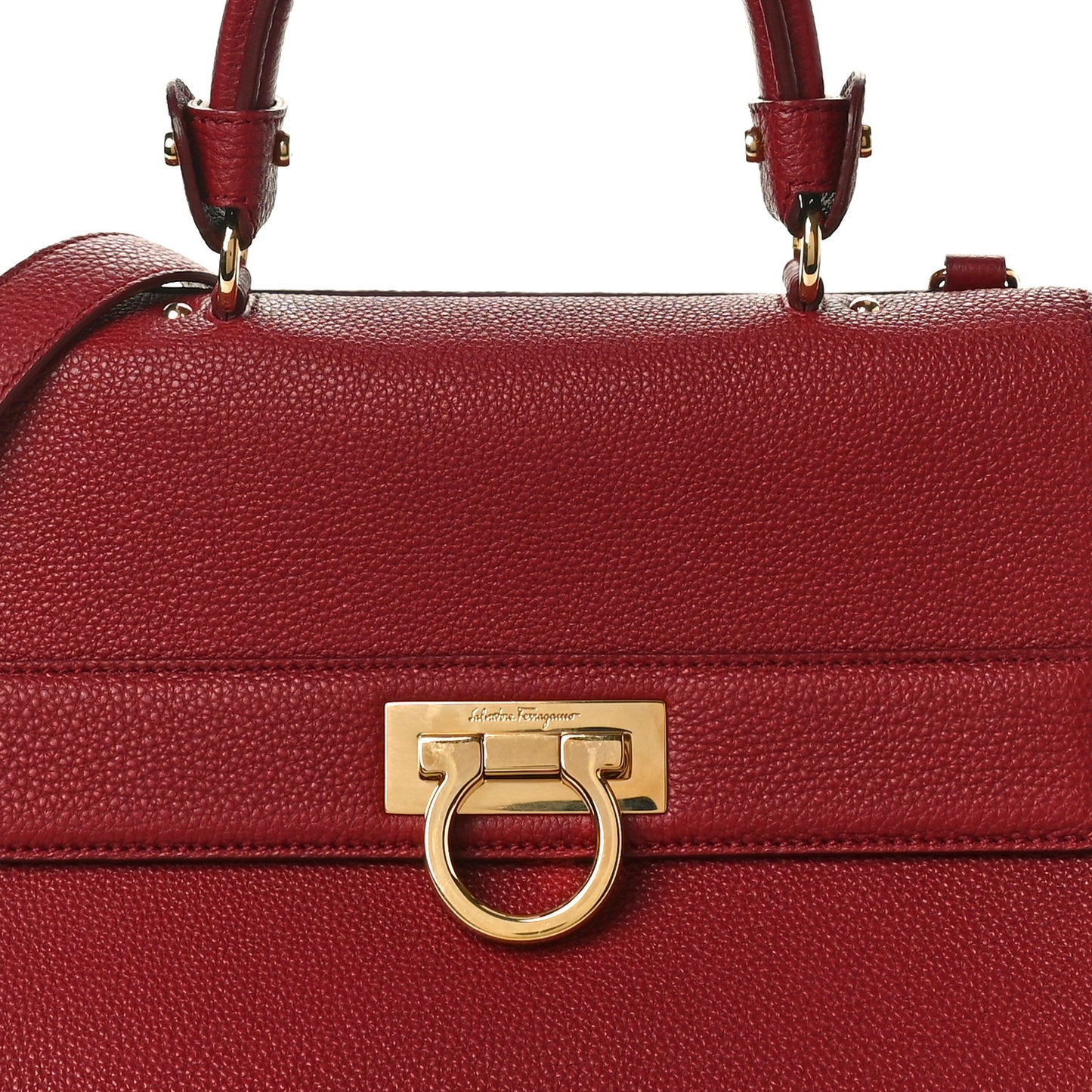 Calfskin Sofia Shoulder Bag Burgundy