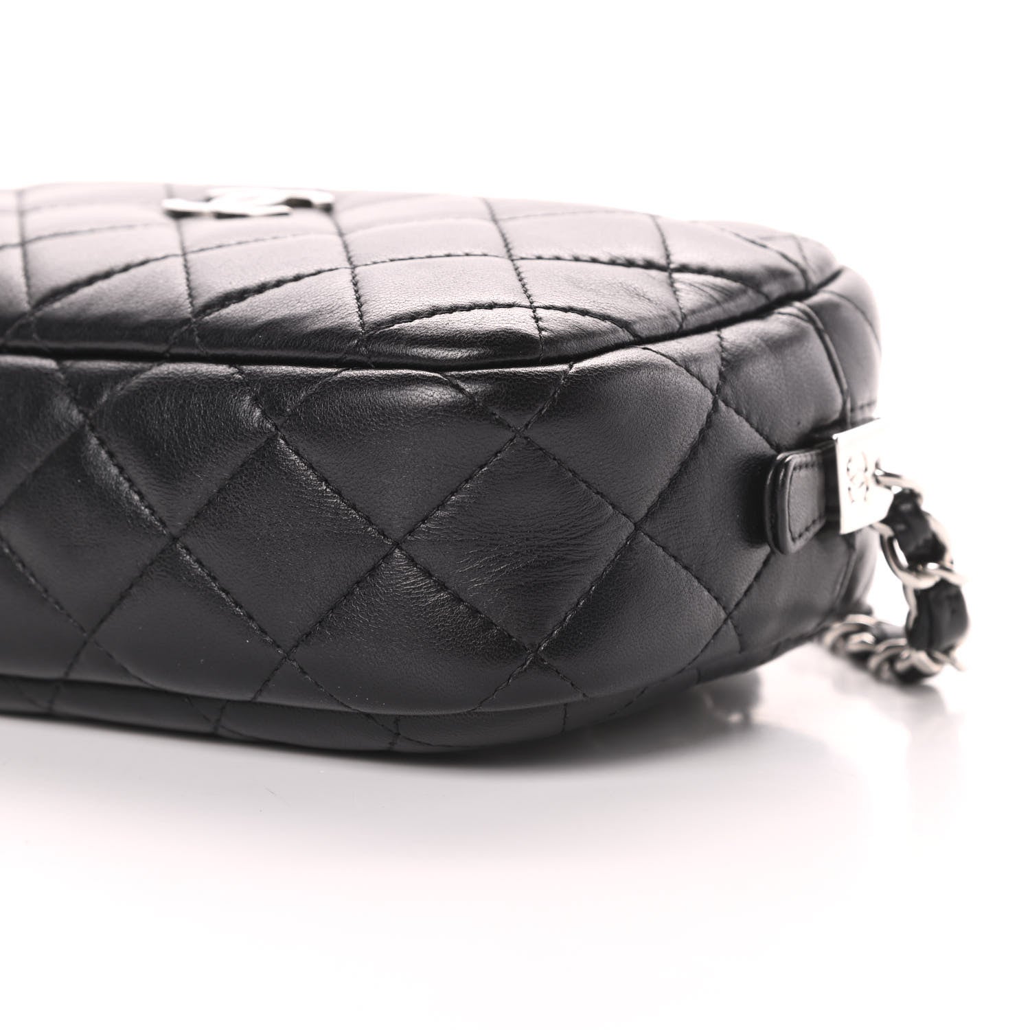 Chanel Lambskin Quilted Small Timeless Camera Case Black 10 of 11