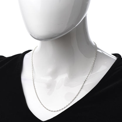 Hermes Sterling Silver Chaine D'Ancre Clou de Selle Necklace 2 of 6