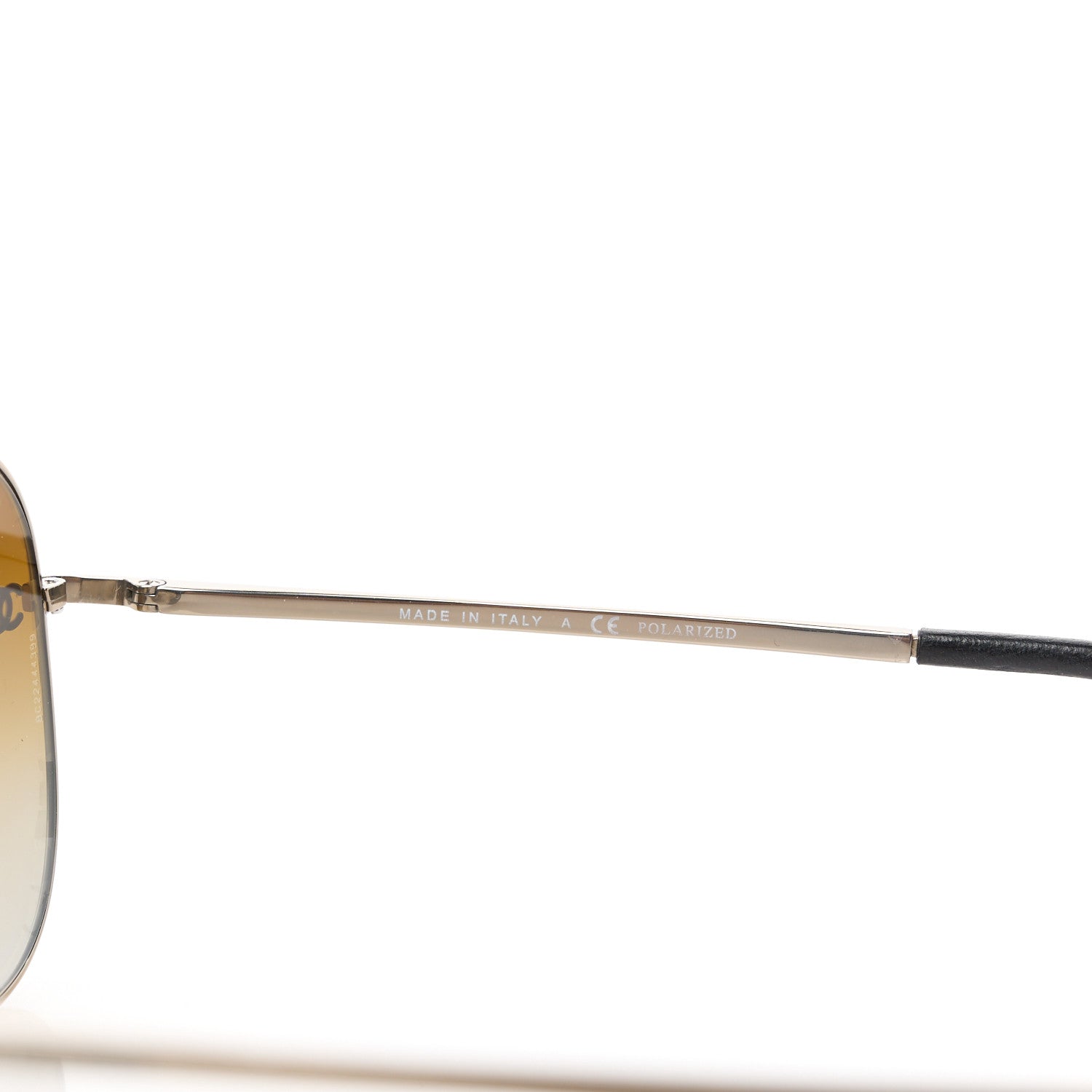 Chanel Metal Polarized Aviator CC Sunglasses 4189-T-Q Brown 6 of 8