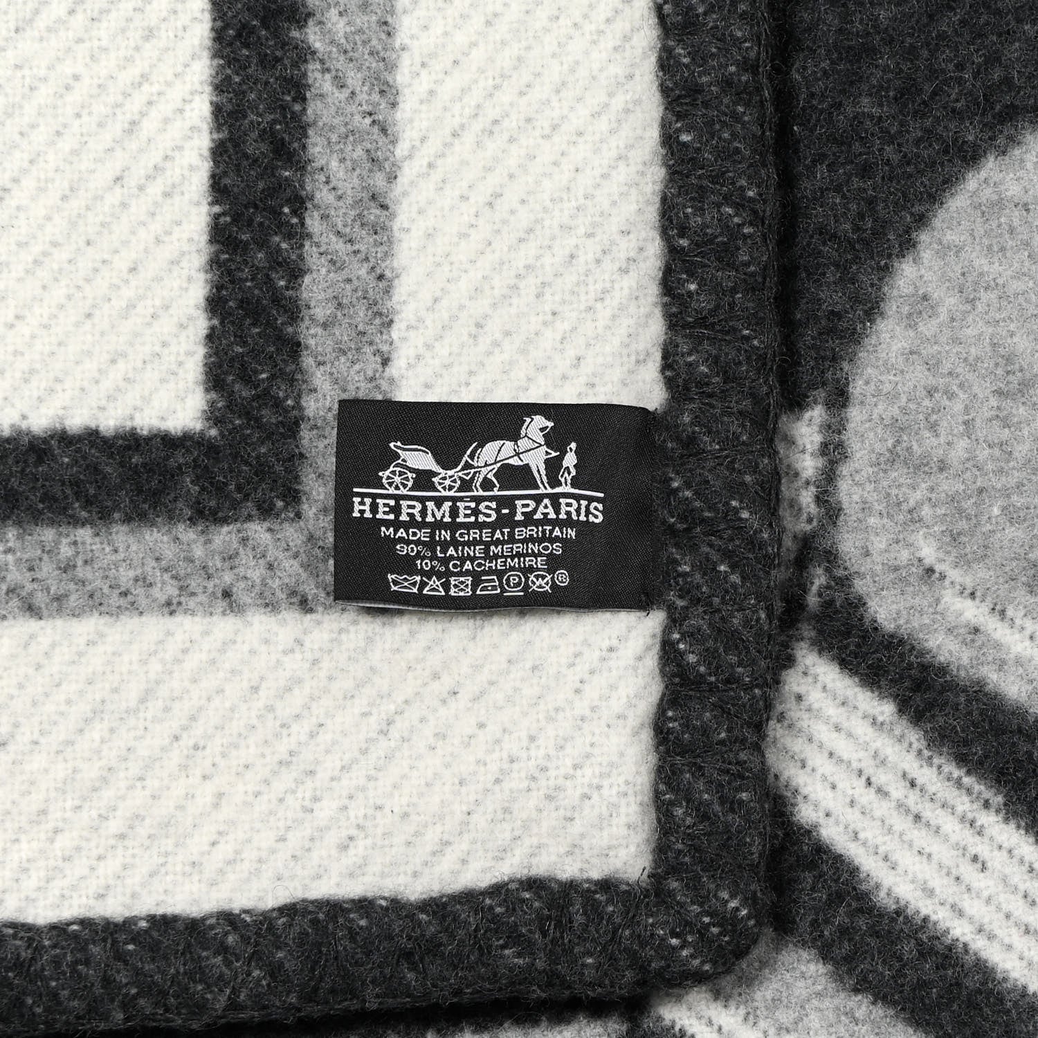 Hermes Meriono Wool Cashmere Couvertures Nouvelles Blanket Silex 3 of 3