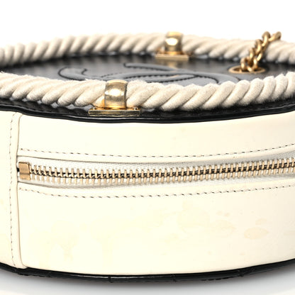 Chanel Crumpled Calfskin Cotton Small En Vogue Round Bag Black 9 of 13