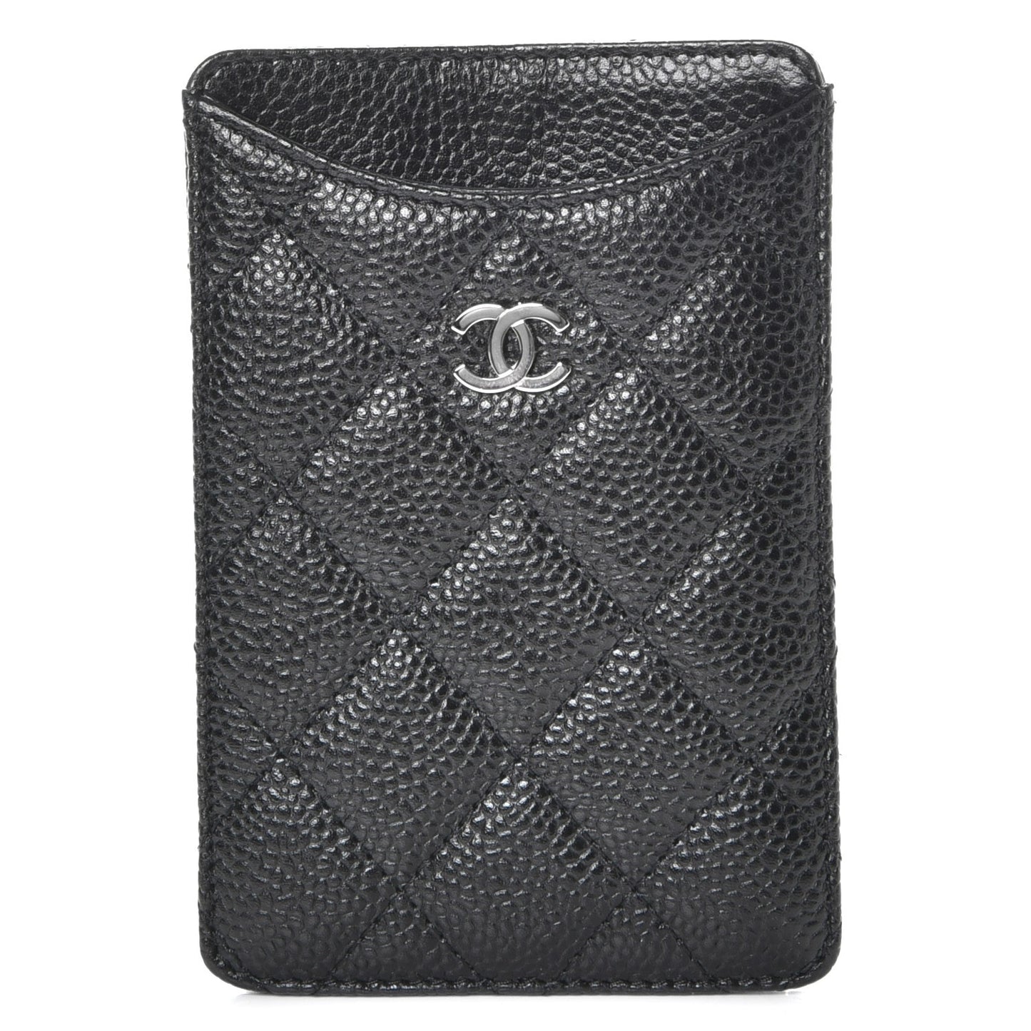 Caviar Quilted iPhone Case Black