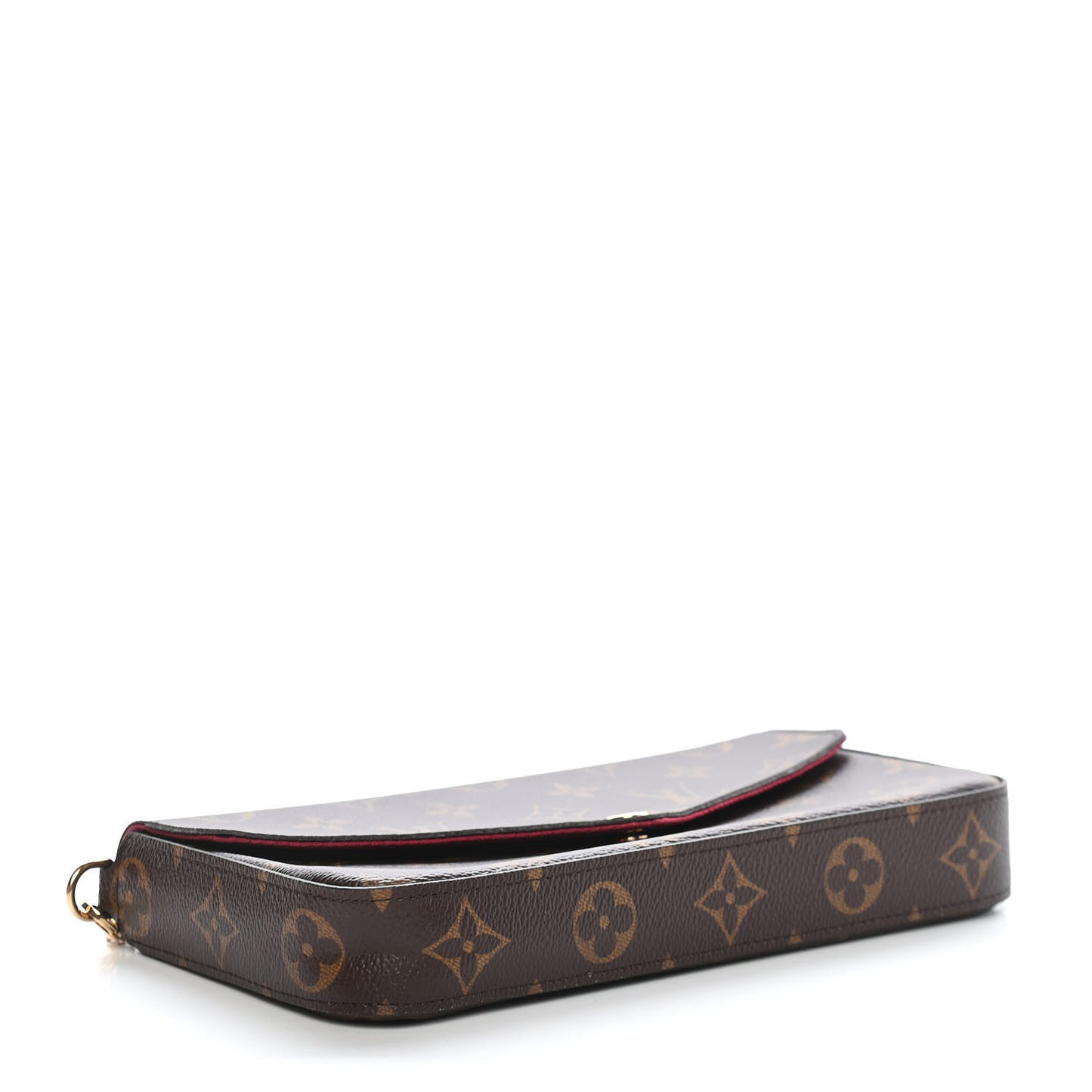 Monogram Pochette Felicie Chain Wallet Fuchsia