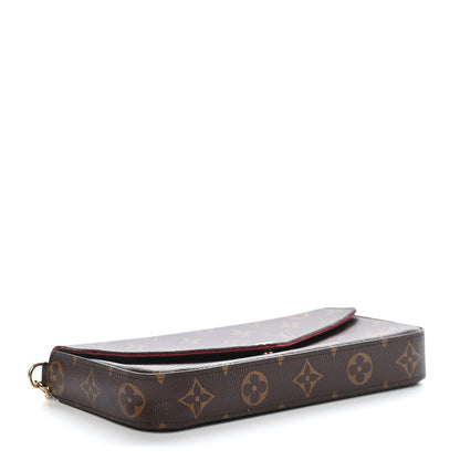 Louis Vuitton Monogram Pochette Felicie Chain Wallet Fuchsia 4 of 8