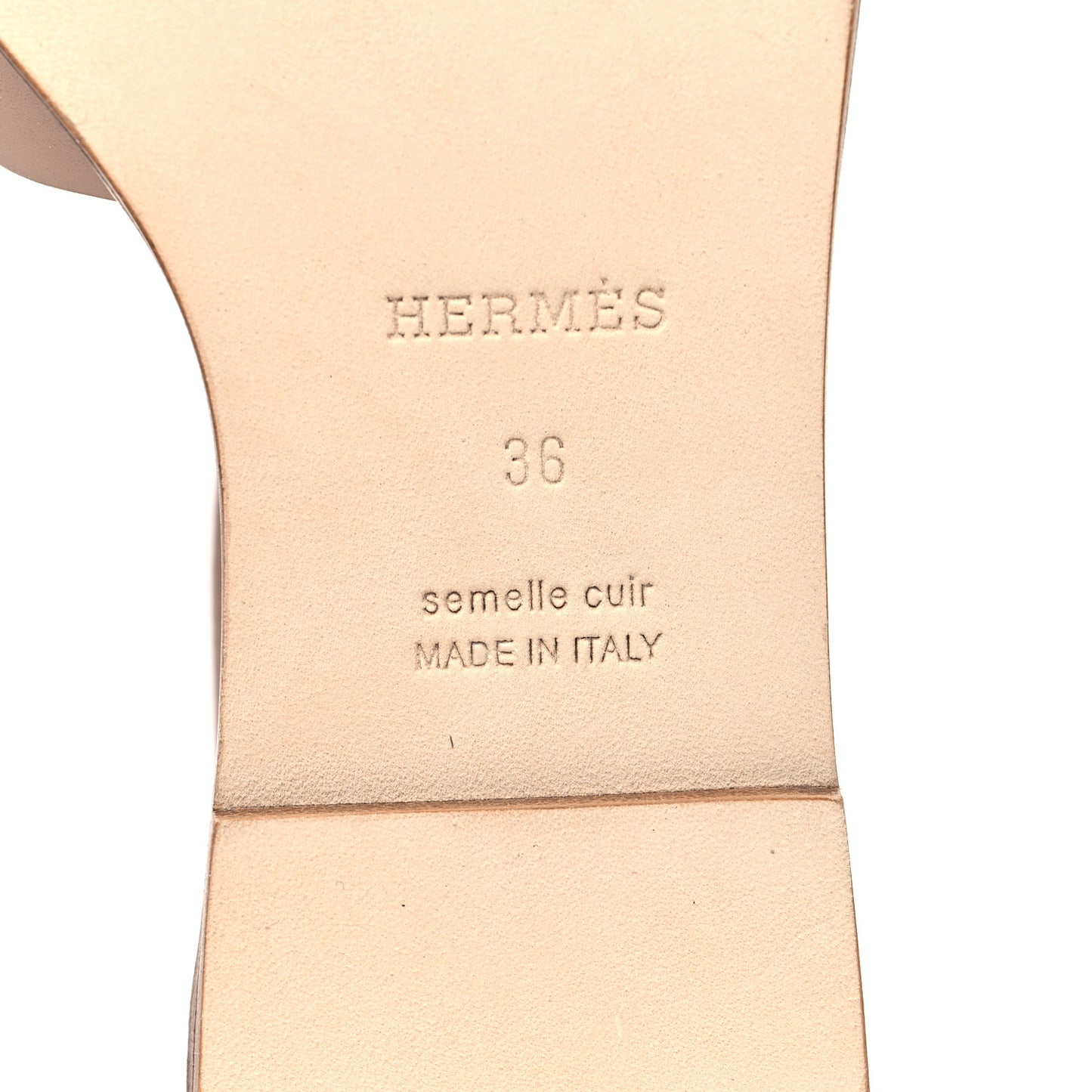 Calfskin Santorini Sandals 36 Beige Nude