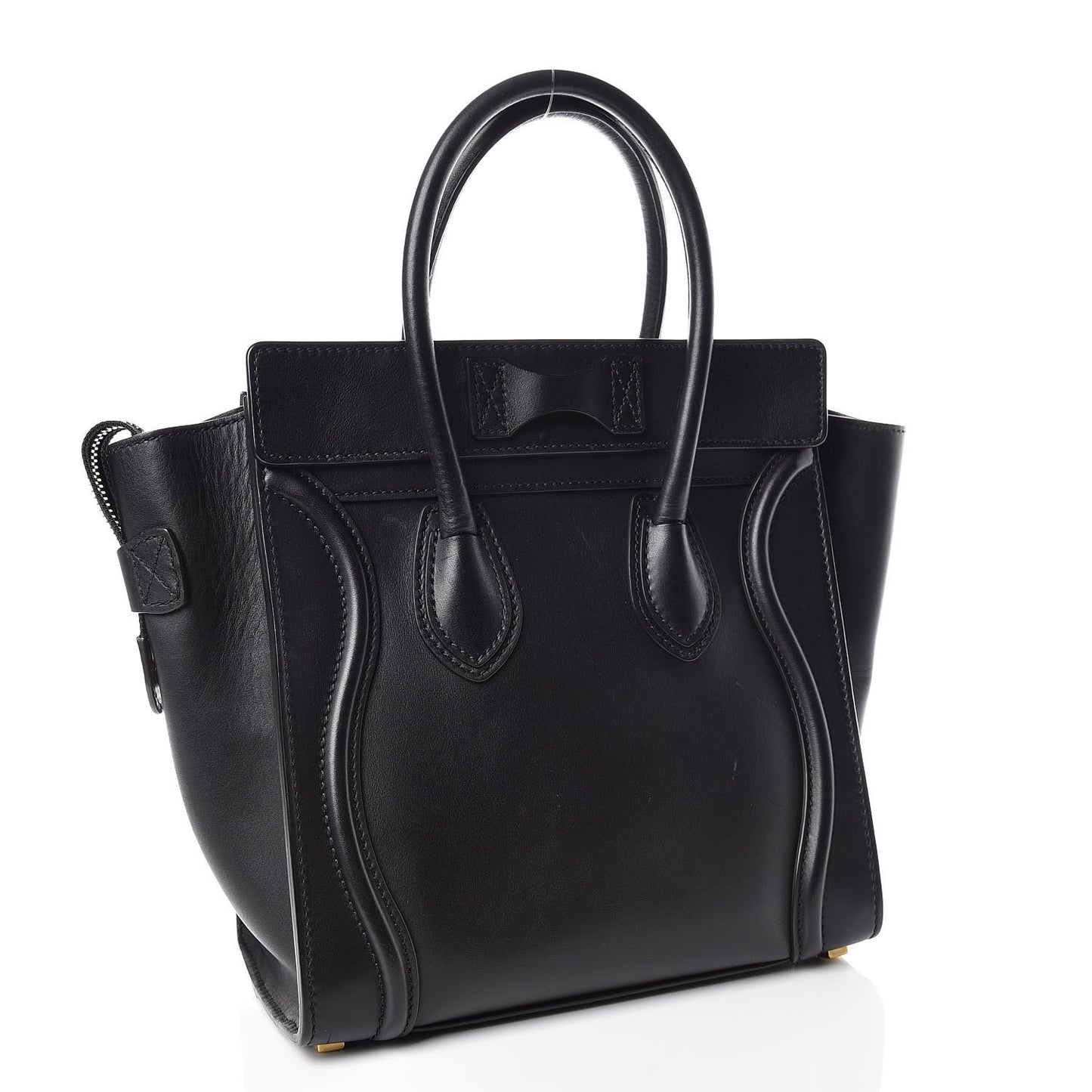 Smooth Calfskin Micro Luggage Black