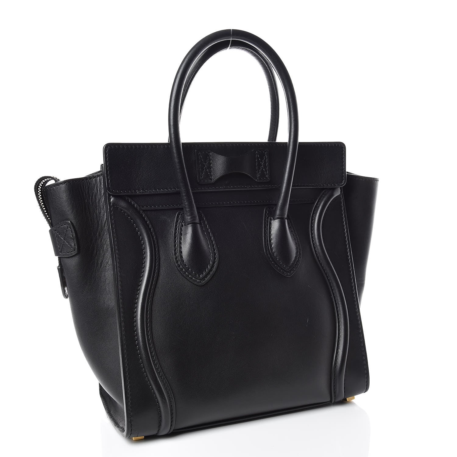Celine Smooth Calfskin Micro Luggage Black 3 of 10