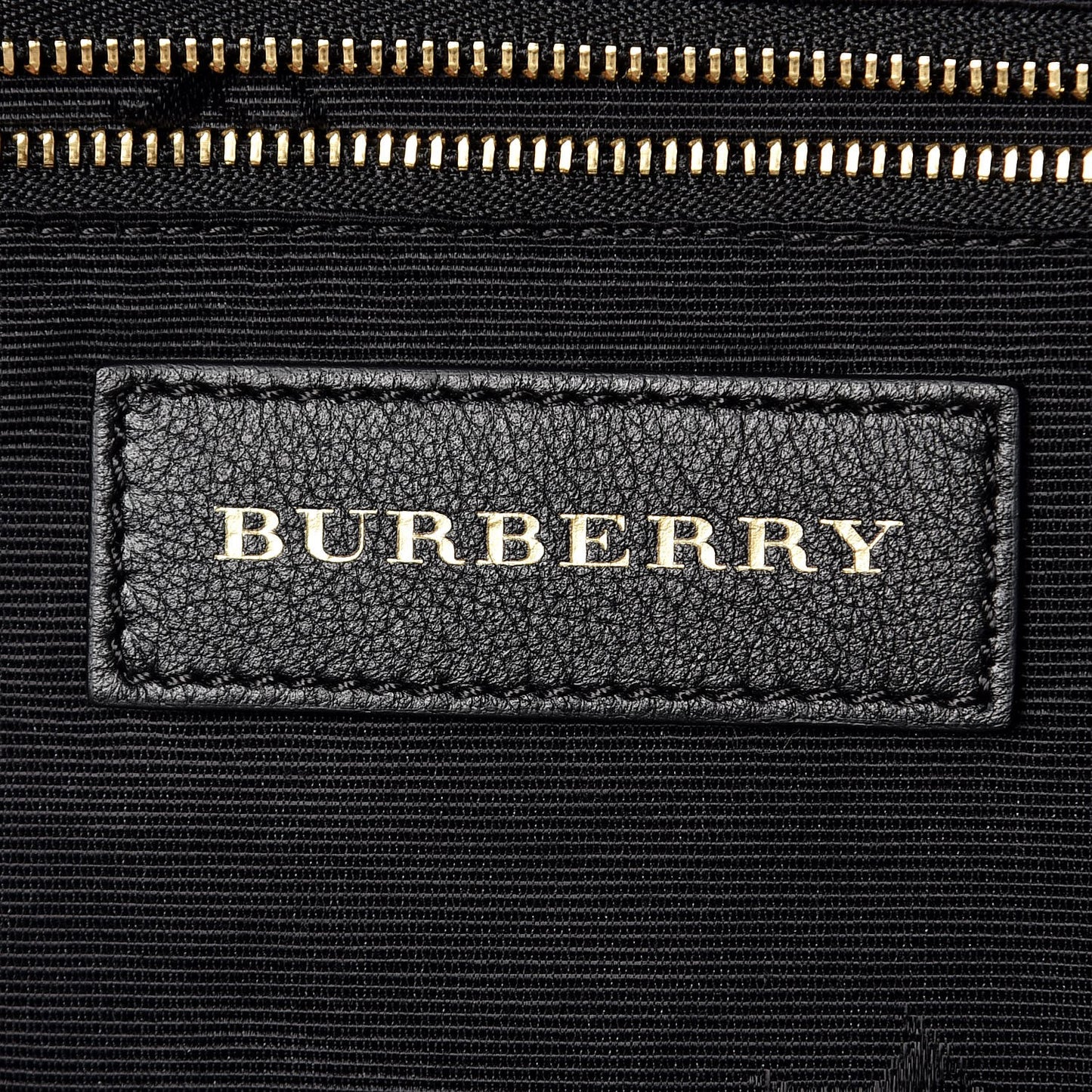 Signature Grain Calfskin Medium Welburn Tote Black