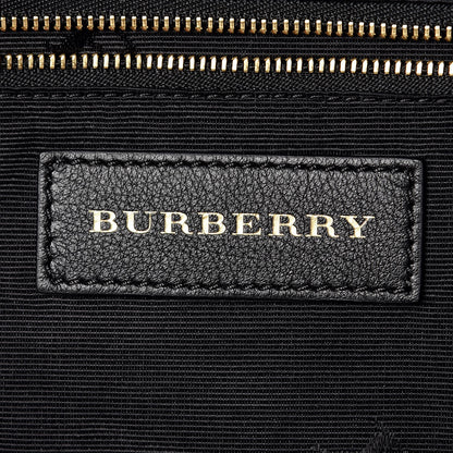 Burberry Signature Grain Calfskin Medium Welburn Tote Black 6 of 8