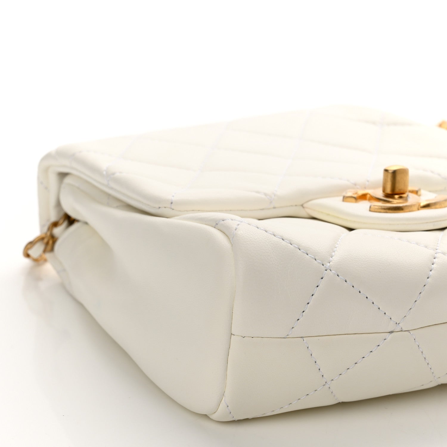 Chanel Lambskin Quilted Side-Packs White 10 of 13