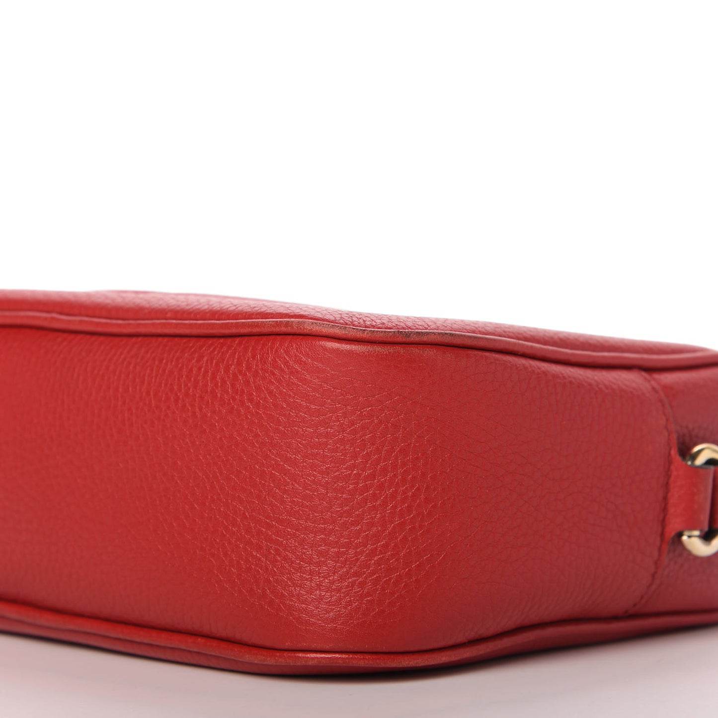 Pebbled Calfskin Small Soho Disco Bag Tabasco Red