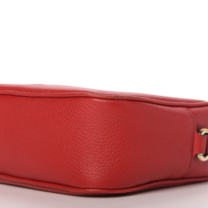Gucci Pebbled Calfskin Small Soho Disco Bag Tabasco Red 7 of 12