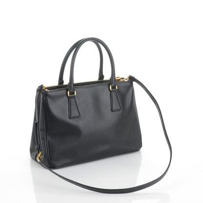 Prada Saffiano Medium Galleria Double Zip Tote Black 3 of 7