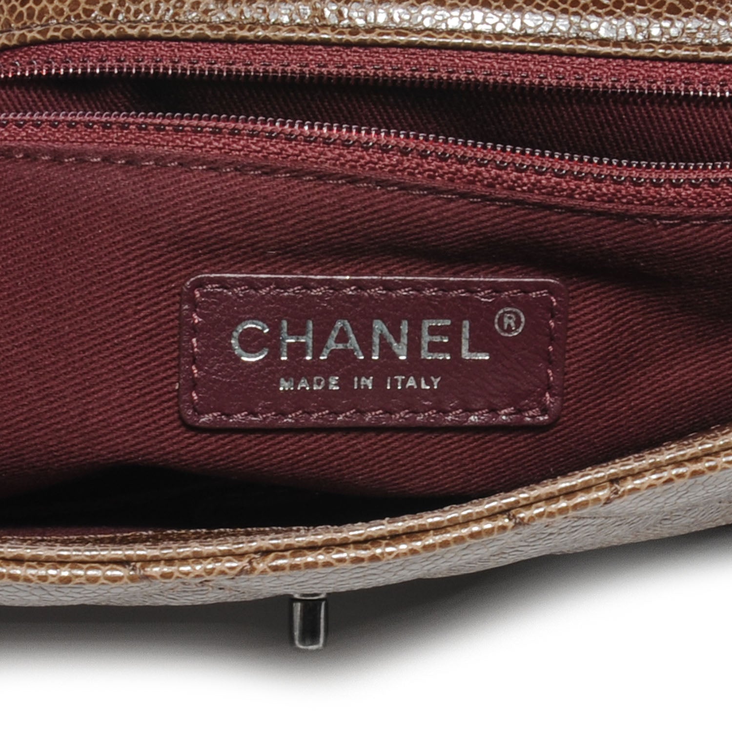 Chanel Caviar CC Crave Jumbo Flap Brown 7 of 8