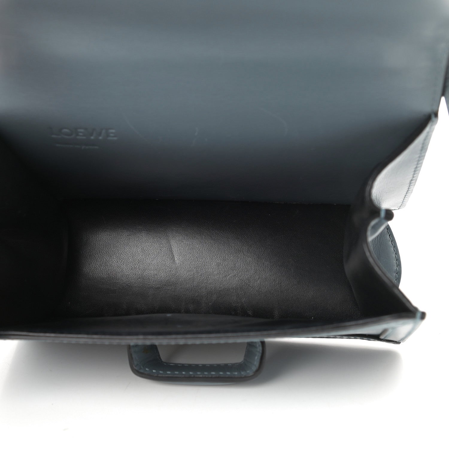 Loewe Calfskin Small Barcelona Shoulder Bag Stone Blue 5 of 15