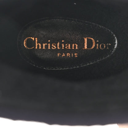 Christian Dior Velvet Oblique Granville Espadrille Boots 35.5 Deep Blue 7 of 9