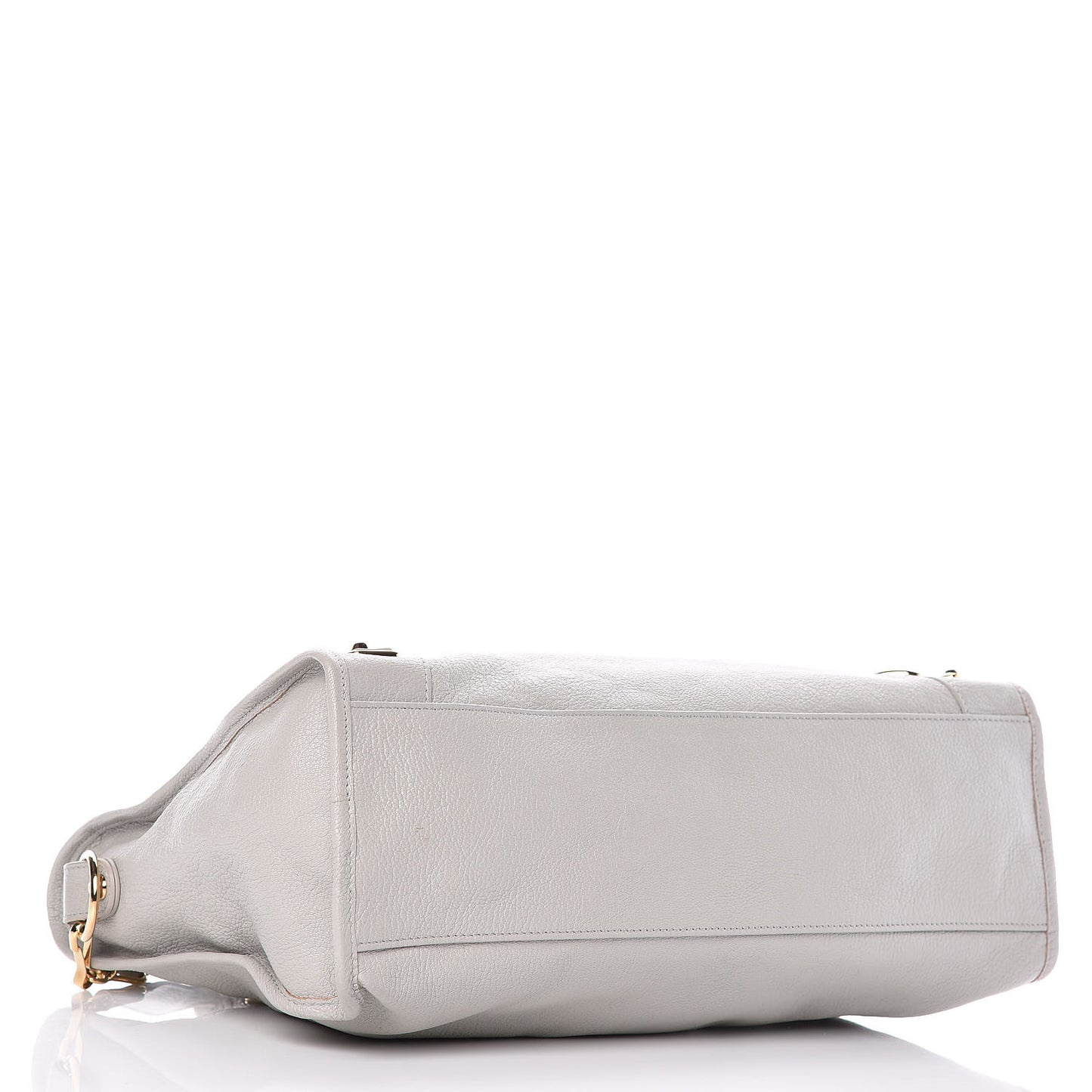 Chevre Gold Metallic Edge Hardware City Gris Glace