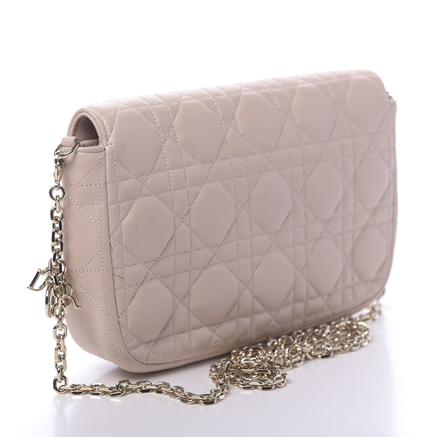 Christian Dior Lambskin Cannage Miss Dior Promenade Pouch Rose Poudre 2 of 9