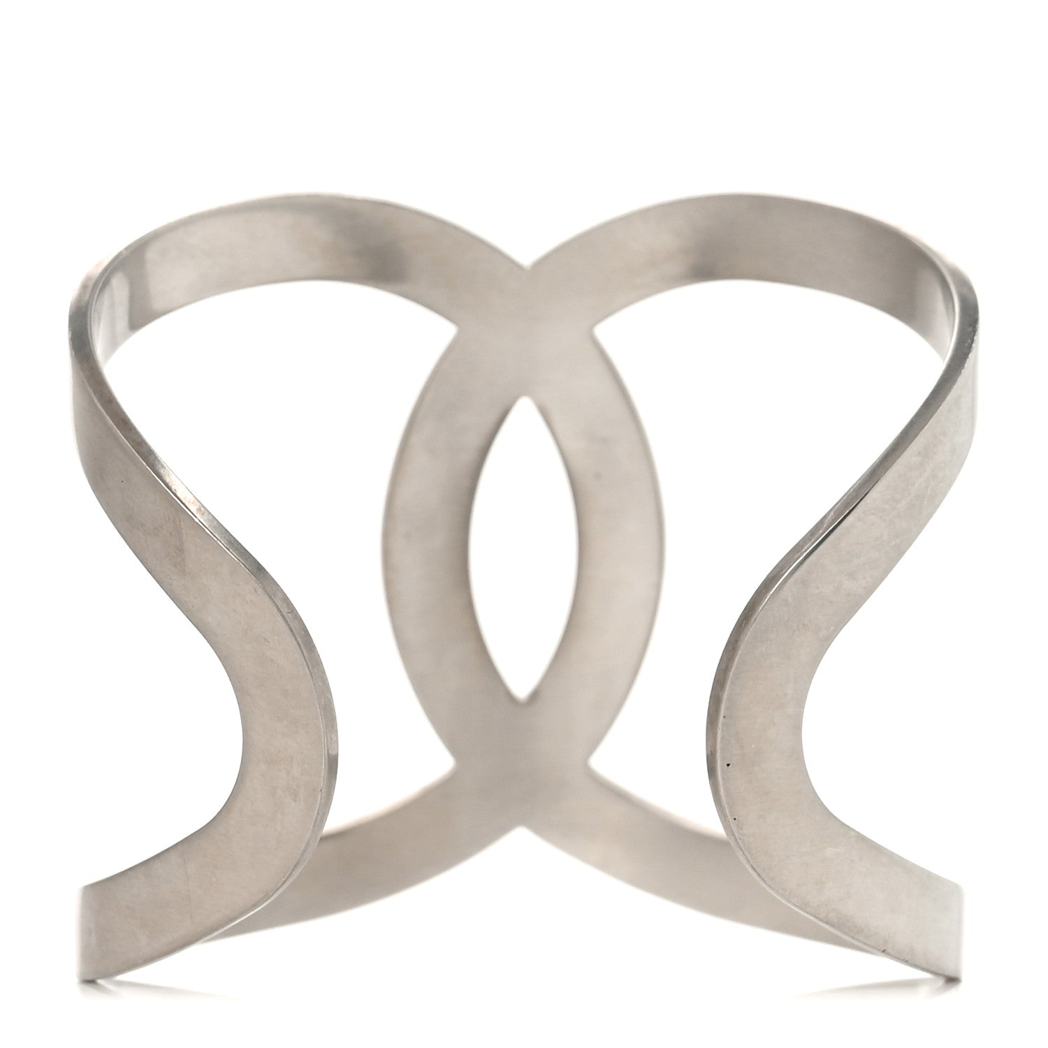 Chanel Metal CC Cuff Silver 3 of 5